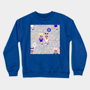 bunny ears hanukkah emoji Crewneck Sweatshirt